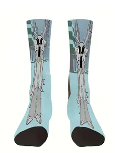 99 Nights in the Forest theme socks, medium tube height, shock absorption, non-slip, thickened, suitable for outdoor activities, basketball, football, cycling, mountaineering, printed socks, couple socks, exquisite patterns, holiday gifts