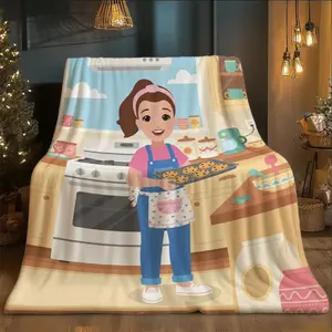 Ms Rachel Flannel Blanket, Throw Blanket, Super Soft Comfortable, Suitable for Sofa and Bed, All Seasons, Travel Camping, Holiday Gift