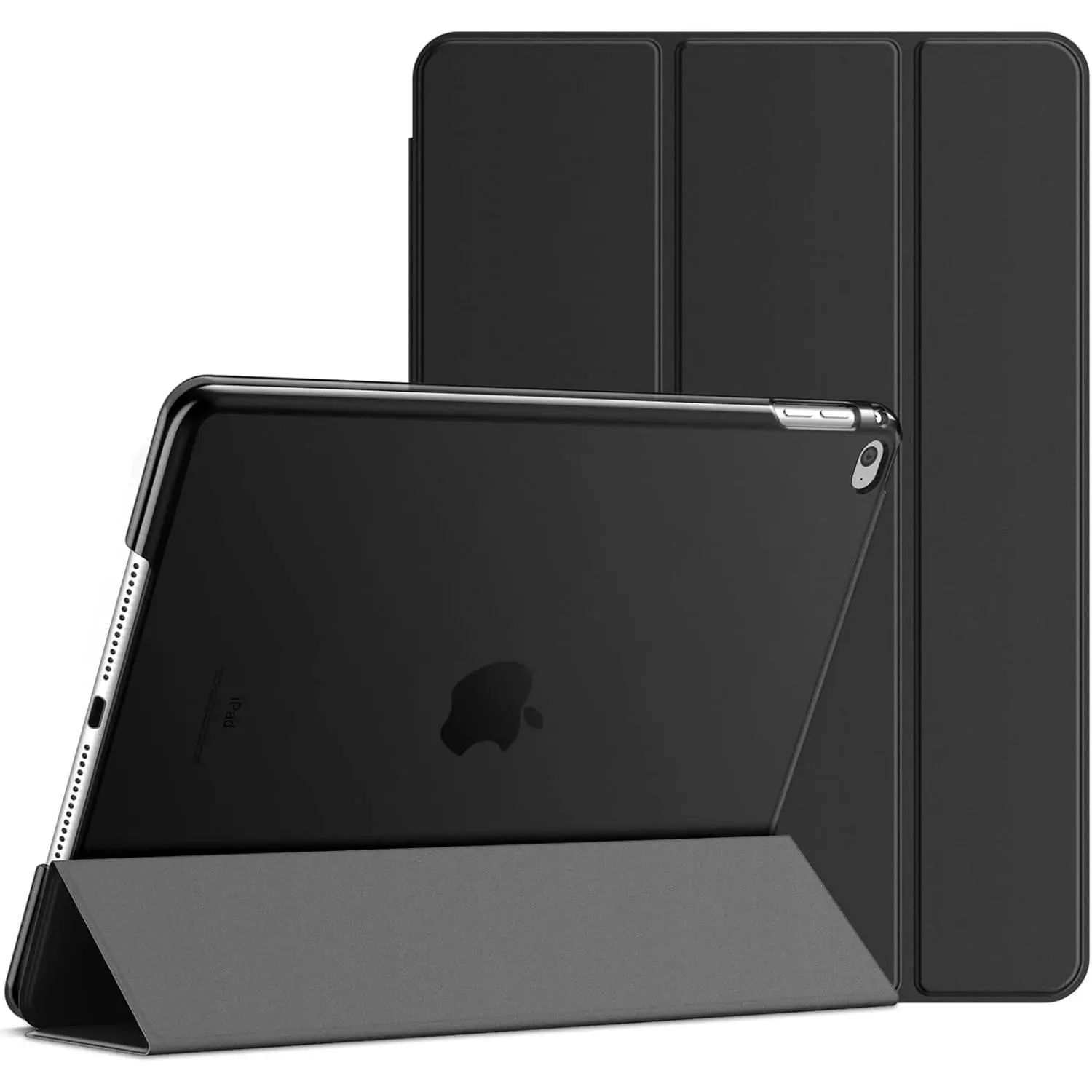 iPad Air 2 (2nd Generation) Tablet Case - Tablet Casing with Magnetic Closure, Auto Wake/Auto Sleep Smart Cover, Enhanced Protection, Protector for iPad 2/3/4, Black Accessory