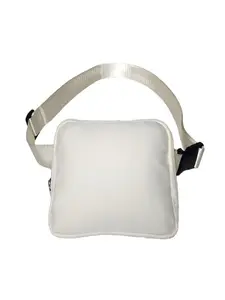 New style solid color nylon sports waist bag, can be crossbody, waterproof zipper phone chest bag, suitable for Valentine's Day gift and party fashion