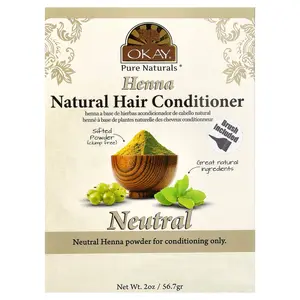 Okay Pure Naturals Henna, Natural Hair Conditioner, Neutral, 2 oz (56.7 g)