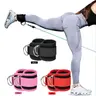 Unisex Adult Adjustable Nylon Leg-Ankle Straps - Upgraded Stable Black 1-Pair Set with D-Ring Hooks, Cable Machine Fitness Gear, Workout Band Accessory for Strength Workouts, Muscle Training