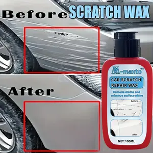 100ml Car Scratch Wax, Auto Paint Scratch Remover Polish Repair Paste, Removes Light/Deep Scratches, Swirls, Oxidation, Restores High Gloss, Waterproof, Anti-Dust, Suitable for All Car Colors
