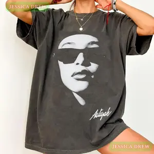 Vintage Aaliyah Minimal Shirt, Classic Aaliyah Unisex T-Shirt, Aaliyah Shirt, Music RnB Singer Rapper Shirt, Gift For Fan