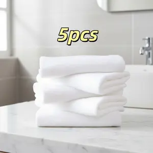 Sublimation Blank Towels, DIY Microfiber Kitchen Towel Set, Modern Multi-Purpose Cleaning Towels, Household Cleaning Supplies, Soft Cleaning Towel, Microfiber Cleaning Cloths, 24x50 Cm, 5 Pieces