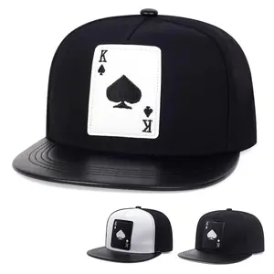 Playing Card K Baseball cap men women Hip Hop snapback cap flat brim hat fashionable sun visor cap