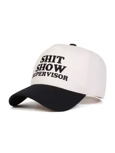Unisex Supervisor Five-Sided Graphic Baseball Hat, Adjustable Strap Sun Protection Casual Cap for Spring & Fall, Outdoor Travel Beach Vacation, Summer Hat, Sunscreen Hat, Adjustable Snapback Cap
