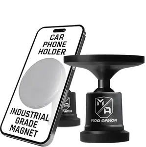 MobNetic Maxx .MS | Non-Charging MagSafe® Magnetic Phone Mount Cellphone Car Holder Black