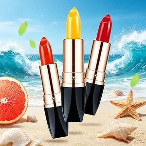 Natural Temperature Change Lipstick Long Lasting Moisturizing Color Changing Lip Balm for Daily Use