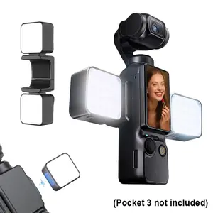 Mini Magnetic LED Fill Light Photography Lighting Camera Accessories Three-Level Dimming Brightness for DJI Osmo Pocket 3