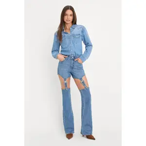 DOLLY JOLEANS BOOTCUT HIGH RISE JEANS | INDIGO1200
