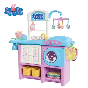 Peppa Pig Baby Evie Pig Nursery Laundry Set with Play Washing Machine & Accessories for Imaginative Play Ages 3+