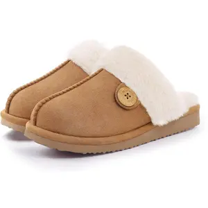 Fuzzy Slippers for Women with Memory Foam Winter Fluffy House Shoes Indoor Outdoor