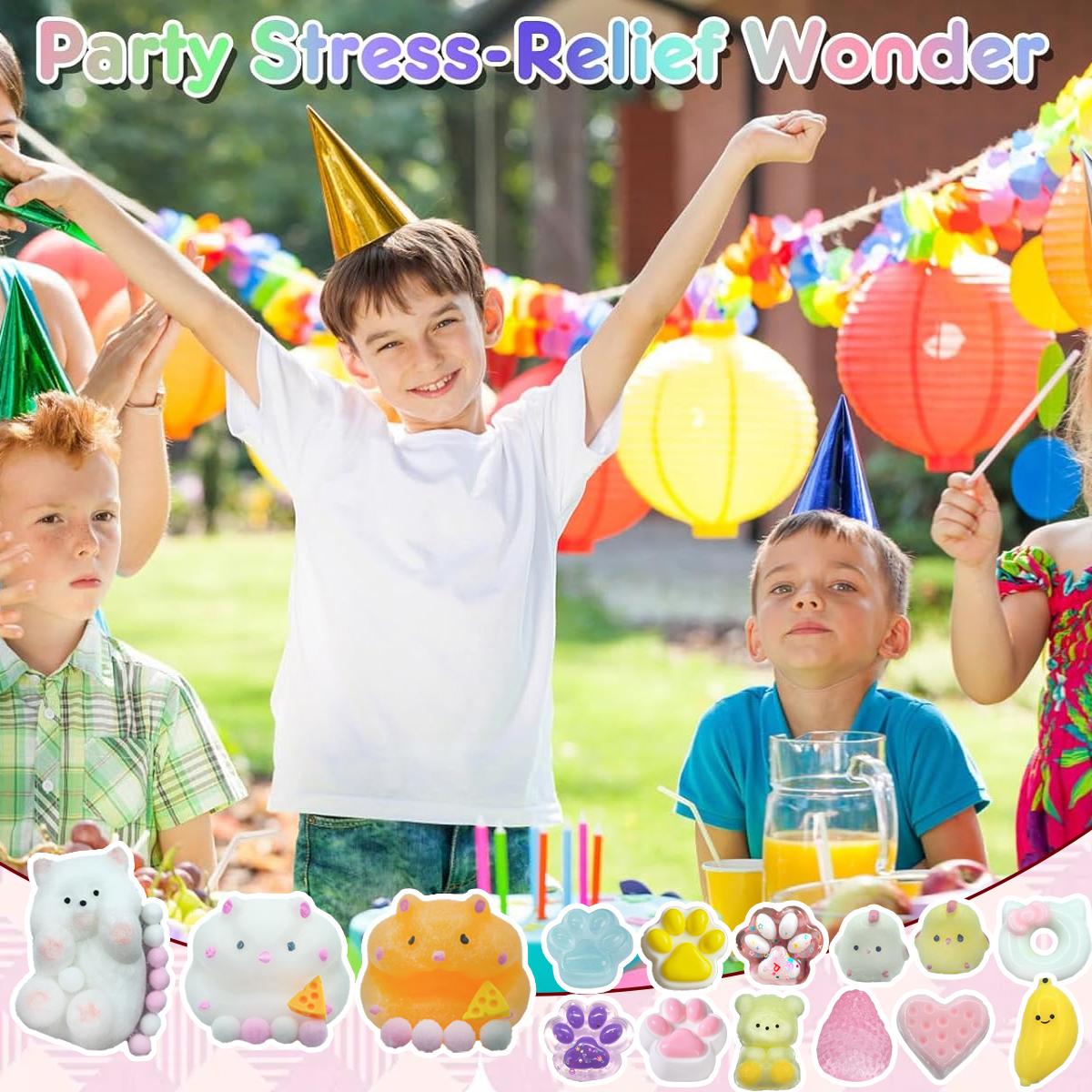 15 PackSquishy Toys kit, Squishies Stress Relief Toys Party Favors, Squishy Fidget Toys，Easter Gifts Easter Basket Stuffers