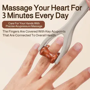 Natural Wood Finger Massage Roller, Portable Stress Relief Hand & Joint Massager, Relaxing Hand Therapy Tool, Relaxation Aid, Body Care, Essential for Daily Use
