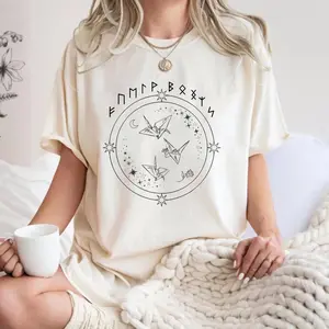 Comfort Colors Rune Paper Crane Dramione Shirt, Book Lover, HP Fanfic, Manacled, Paper Crane Tee, Bookish Gift