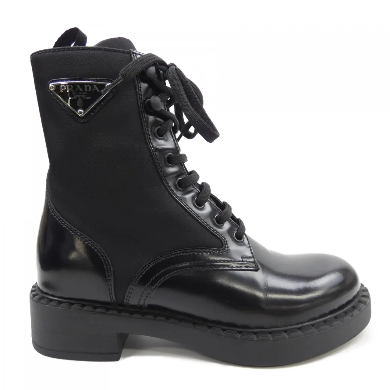 Pre-owned PRADA Others Small Leather Goods 3LF7 Brushed Leather Boots