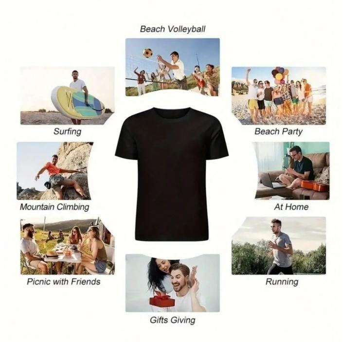 Minimalist Style Casual Cotton Short Sleeve Letter Print "Stay Sober" T-Shirt for Men Black Fabric Menswear