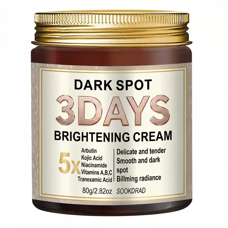 Natural Gentle Dark Spot Brightening Cream, Moisturizing, Smooth, Hydrating, Moisturizer, Contains Arbutin, Kojic Acid, Niacinamide, Vitamins A/b/c, Tranexamic Acid, 80g/2.82oz