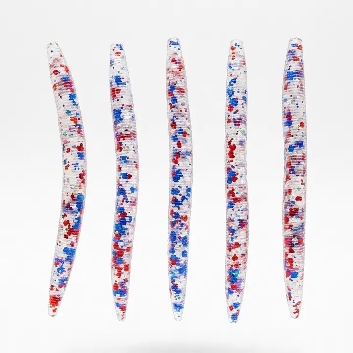 5” Stick Worm - Patriot Punch | 10 Pack