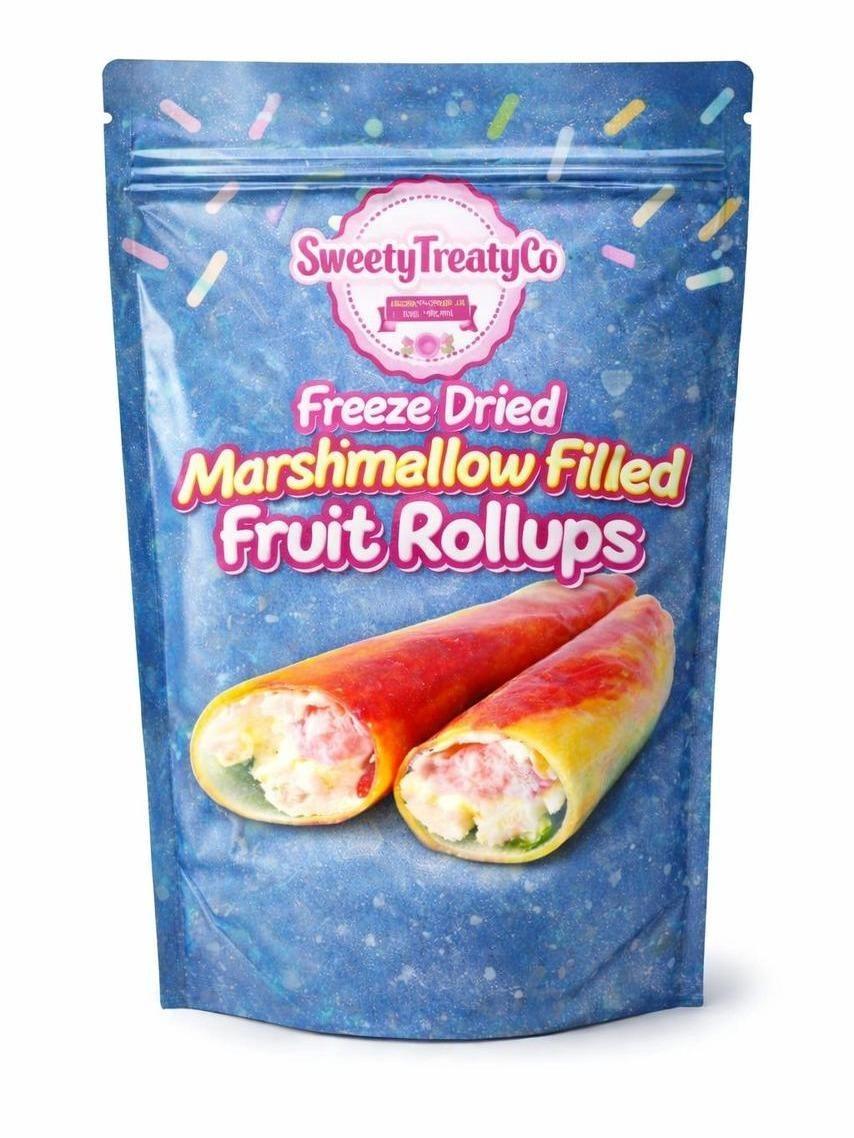 Freeze dried fruit rollup 2 roll  marshmallow fluff Sweet Crunchy
