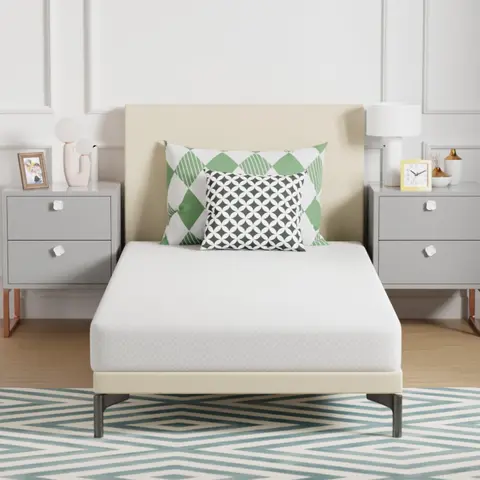 BestOffice 5/6/8/10/12/14 Inch Memory Foam Mattress Medium-Firm Mattress for Pressure Relief & Cooler Sleep Gel Memory Foam Mattress Bed in a Box CertiPUR-US Twin/Full/Queen/King Mattress for Soundly Sleep