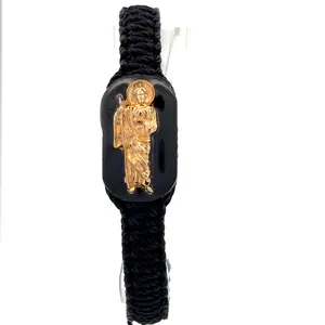 St Jude Black Reversible Bracelet
