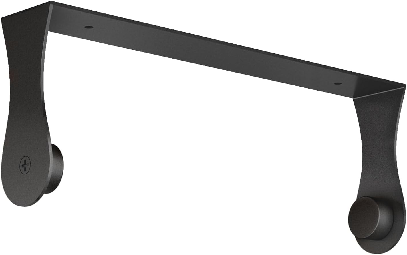 Paper Towel Holder Under Cabinet, Stainless Steel, Wall Mount, Black Adhesive Paper Roll Holder for Kitchen and Bathroom