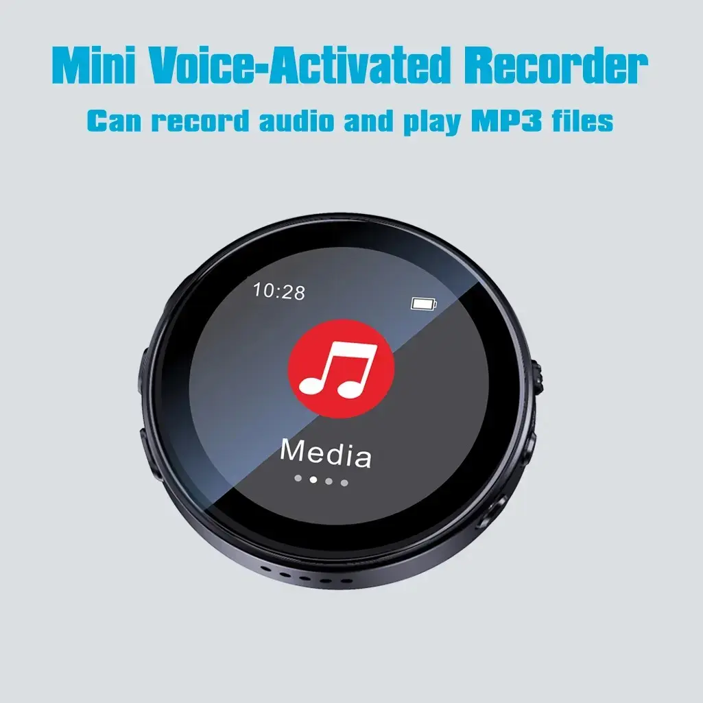 Mini Voice-Activated Recorder Audio Video Recording Machine for Meetings Lectures Interviews Versatile Use for Businesses Educational Institutions