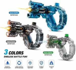 LED Electric Water Blaster, Rechargeable High-Capacity High-Pressure Squirt Gun Toy for Kids, Car Interior Accessory Decoration Gift Set for Pool-Outdoor Fun