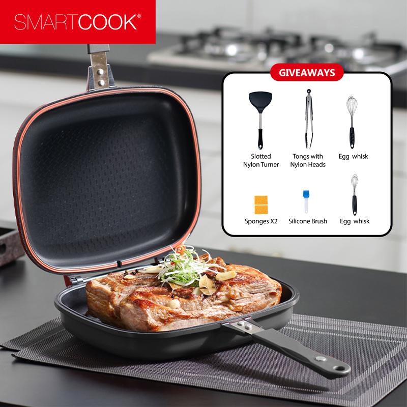 SmartCook 11inch/13inch Double Sided Die Cast Aluminum Pan for cooking ...
