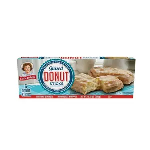 Little Debbie’s Glazed Donut Sticks - 1 Box Contains 6 Stick Donuts 290 g