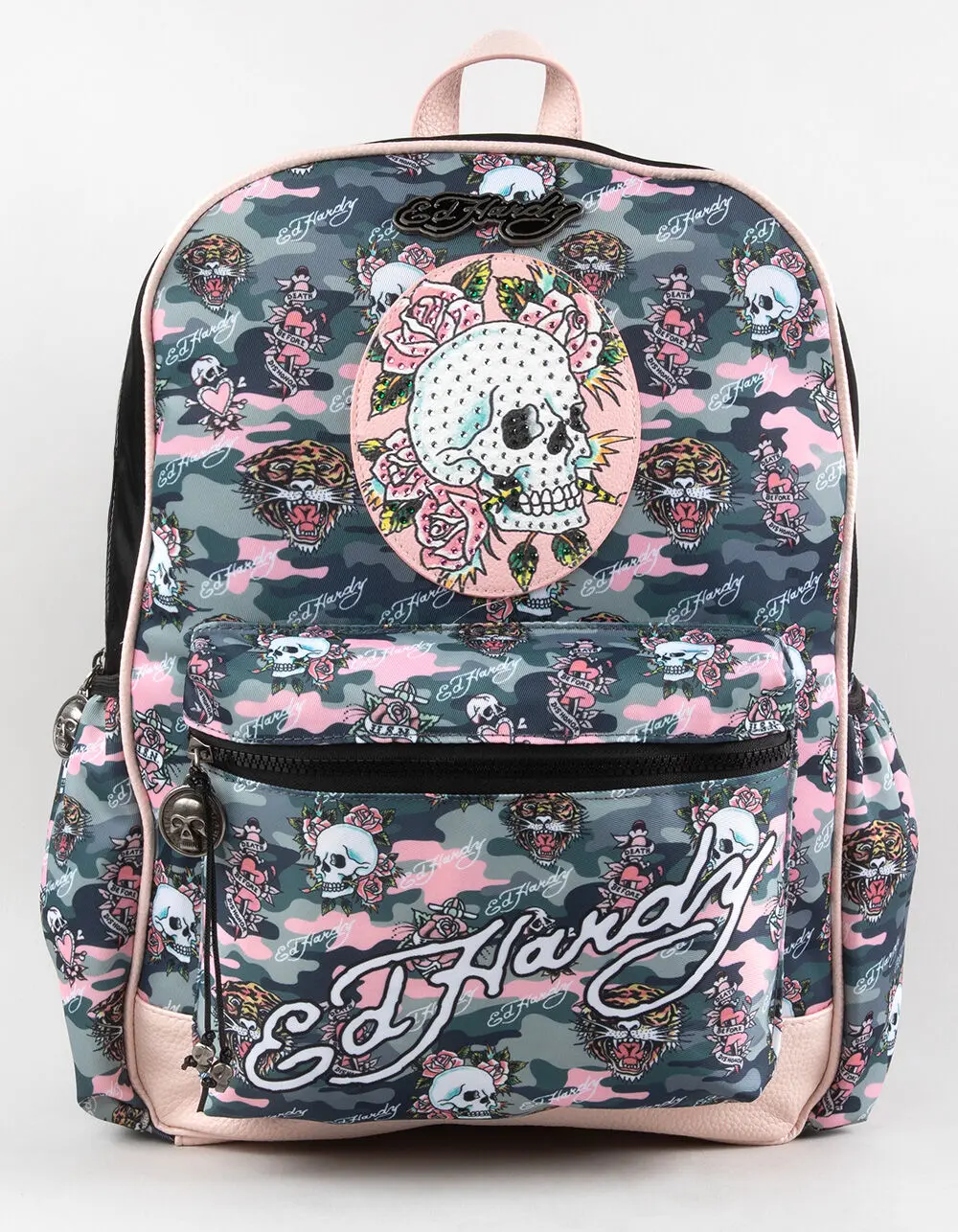 ED HARDY Abby Womens Backpack, Pink Camo