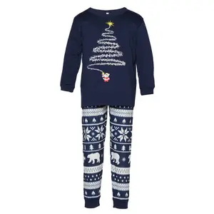 Modern Active Cozy and Festive Christmas Pajamas for the Whole Family I Navy