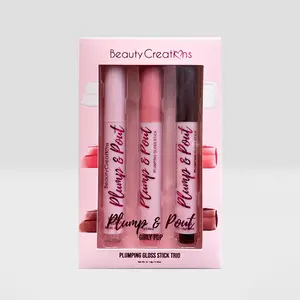 Beauty Creations Plump & Pout "Girly Pop" Plumping Gloss Stick Trio Glossy Lipgloss