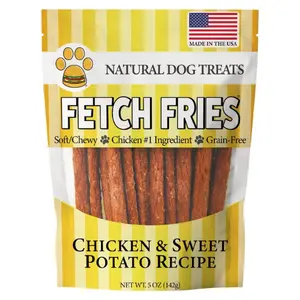 Chicken/Beef and Sweet Potato Dog Treats, Soft Chicken Jerky for Small  Large Breeds, Grain-free, Naturally Healthy, Food for Puppies Dogs (5 oz)