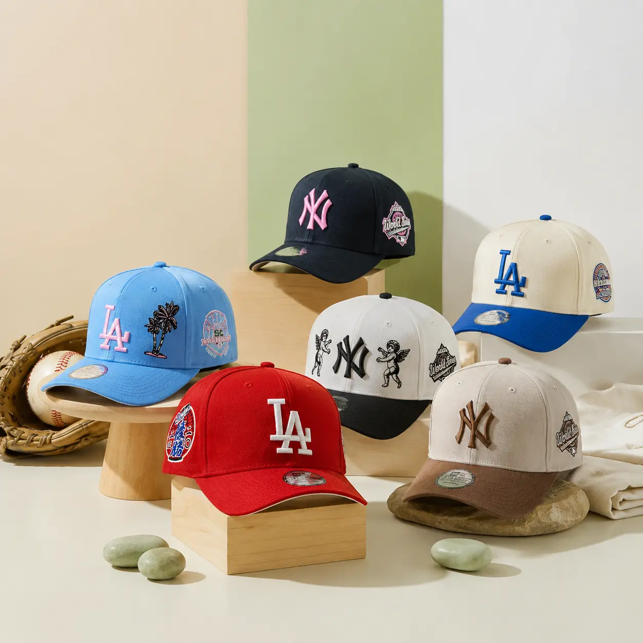 New Era MLB Dodgers Yankees 9FORTY 59FIFTY Fitted Snapback Cap – Adjustable Trucker Style, Urban Fashion USA 2026, Baseball Hat for Men Women, Unisex Streetwear Sombrero, Retro Vintage Sport Look, TikTok Trend