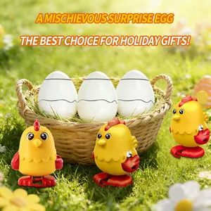 Mischievous Surprise Egg Cartoon Animal Toy, Fun Unsteady Walk Design, Easy Carry Gift Idea, Perfect for Kids & Collectors