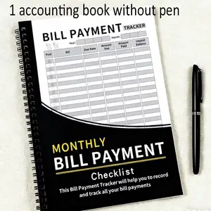 Monthly Bill Payment Tracker Notebook, Organize Bills, Due Dates, Payments, Balances, Personal Finance Budget Planner for Home and Small Business