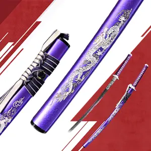 Purple Dragon King Soul Oriental Art Display Ornament, Handcrafted Non-Edged Decor Collectible for Room & Gift