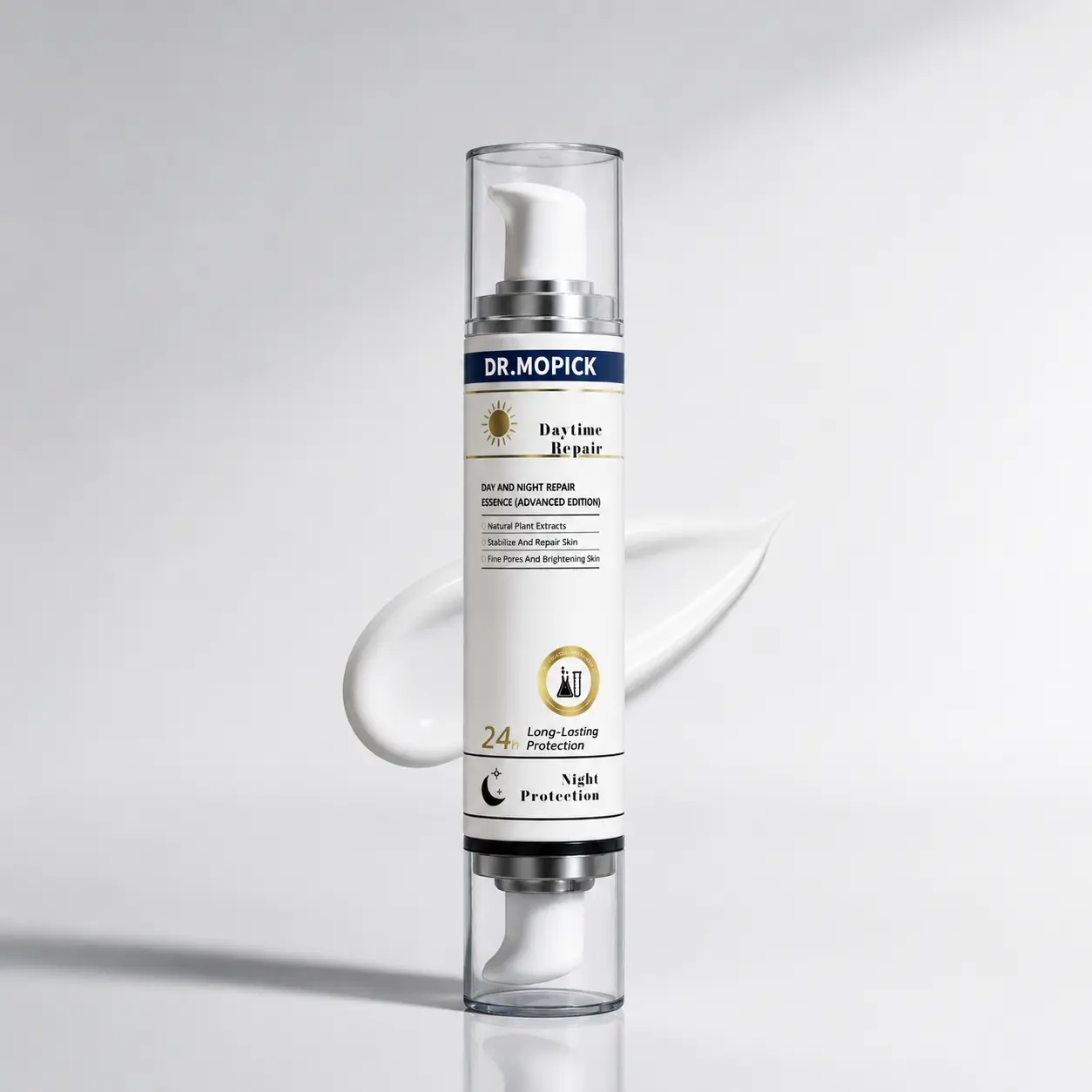 DR.MOPIC  Dual-Head Day & Night Repair Essence, Refreshing Daily Care, Block Repeat Breakouts