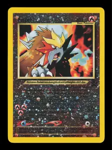 Authentic Raw Pokemon TCG Single - Entei, Reverse Holofoil Promo Card [WOTC Promo 34/53]