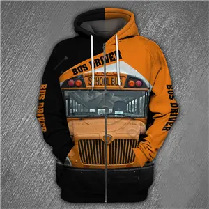 Pemagear School Bus Driver 3D All Over Print Hoodie