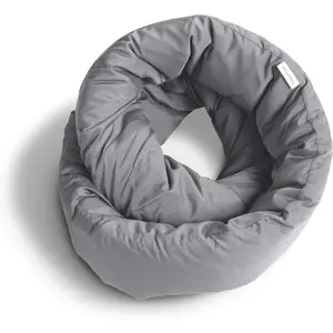 Infinity Pillow - Home Travel Soft Neck Scarf Support Sleep (Grey)
