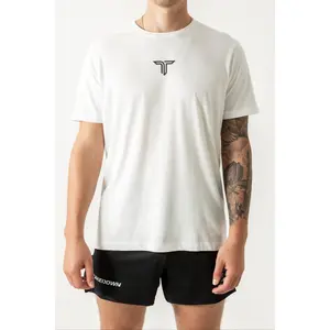 Essential T-Shirt - Black Icon - White