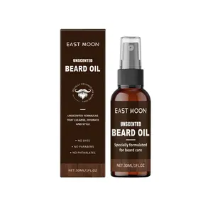 East Moon Men's Beard Care Liquid Nourishes, Softens, Brightens, Refines Pores, Hydrates and Moisturizes Men's Beard Oil
