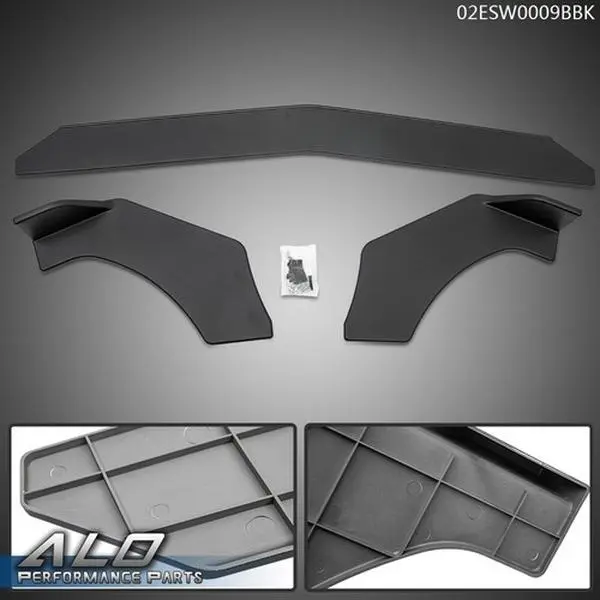 New Fit For GMC Honda Civic BMW Benz Universal Front Bumper Lip Body Kit Spoiler