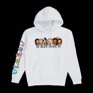 KATSEYE x Toca Boca White Hoodie Unisex S-3XL, Graphic Tee