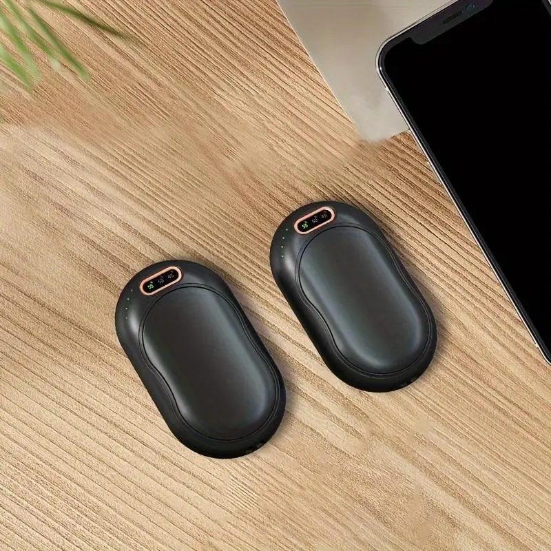 Electric Heating Hand Warmer, 2 Counts/set USB Rechargeable Hand Warmer, Portable Small Hand Warmer For Home Office Travel Outdoor Use