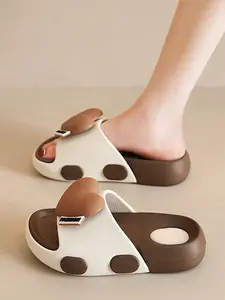 Women's Comfortable Thick Sole Elevator Slippers, Eva One-Step Anti-Slip Design, Summer Sandals Indoor Home Shower Use, Super Comfort